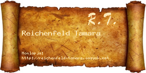 Reichenfeld Tamara névjegykártya