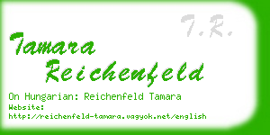 tamara reichenfeld business card